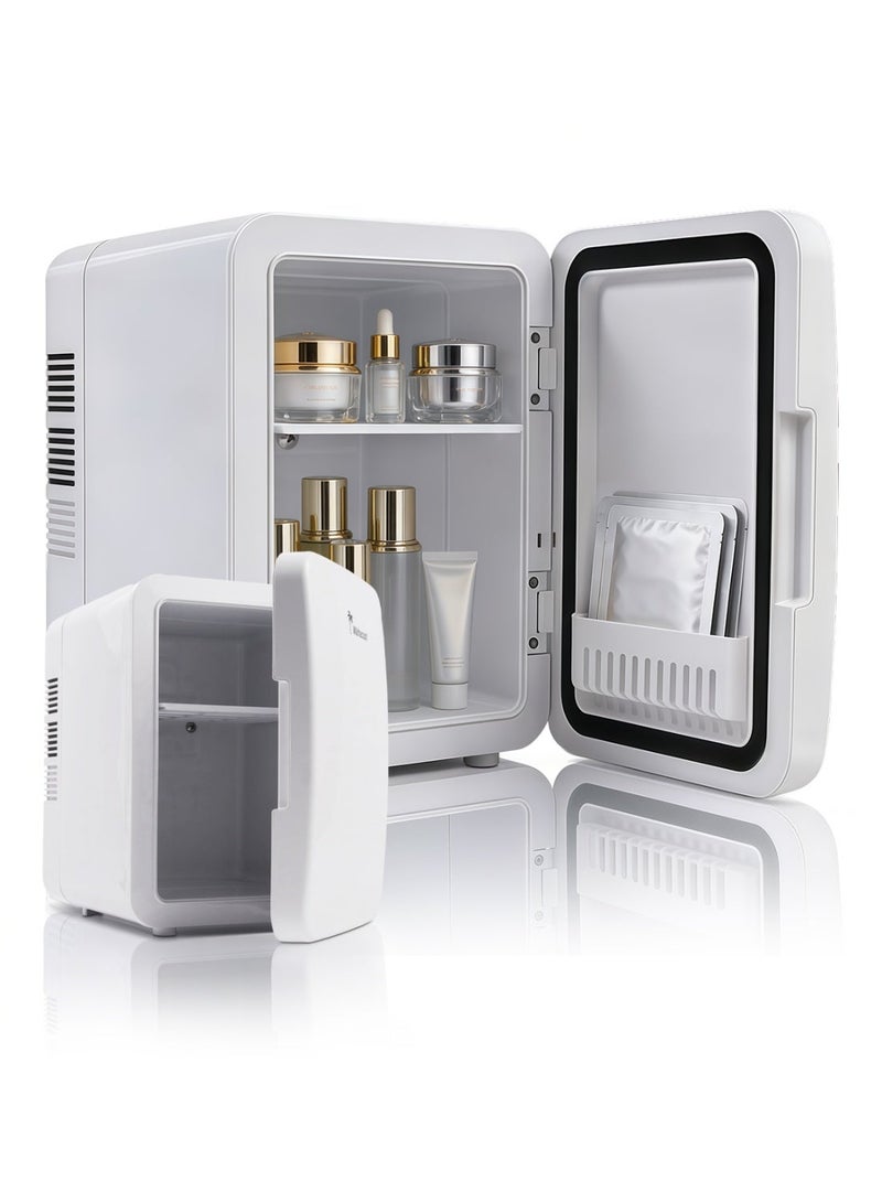 واهاكول ثلاجة مصغرة 4 لتر - صامتة ومحمولة للتبريد والتسخين - مثالية للمستحضرات التجميلية، الطعام، غرفة النوم، المكتب، والسفر - Image 2